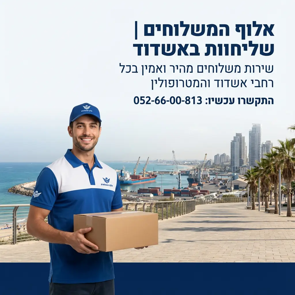 שליחויות באשדוד - אלוף המשלוחים - לחץ להתקשר