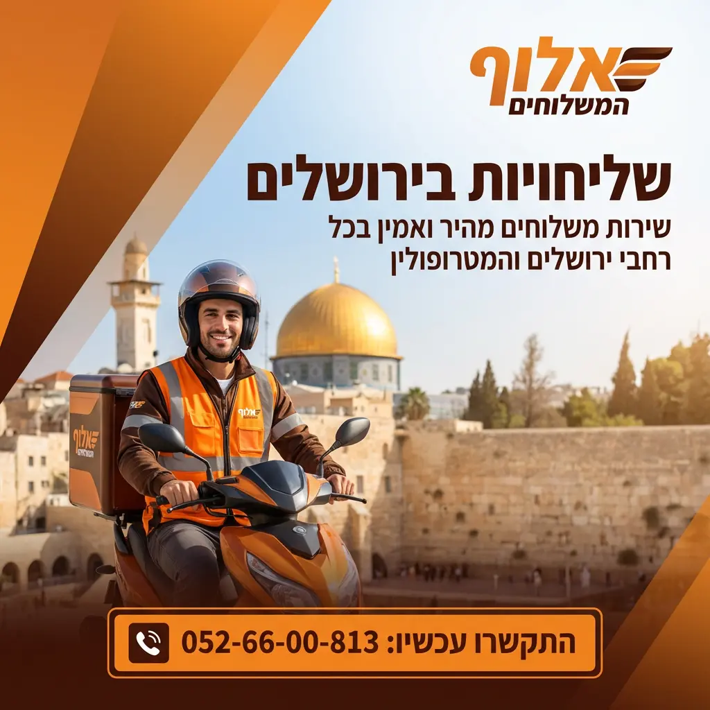 שליחויות בירושלים - אלוף המשלוחים - לחץ להתקשר